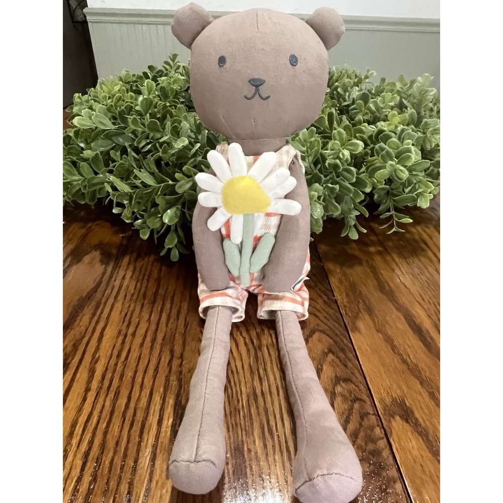 Hearth And Hand Magnolia Bear With Flower Plush Doll Target Toy 14 Inches
